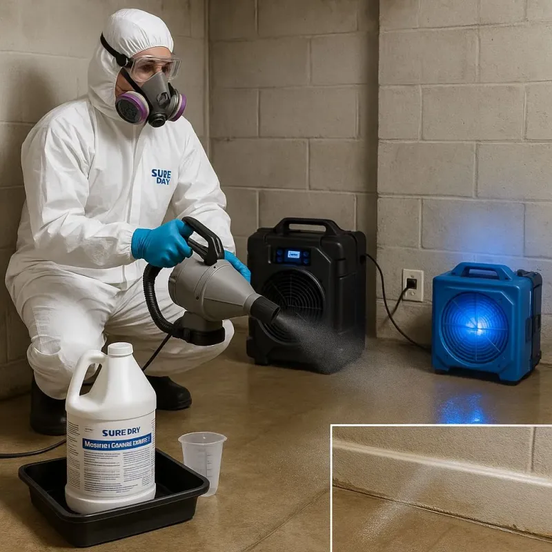 Sanitization and Odor Removal process in Collierville, TN